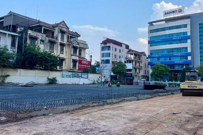 Đẩy nhanh tiến độ công trình chống ngập đường Hoàng Văn Thụ