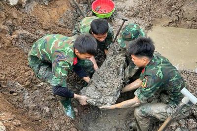 Cà Mau: Tìm thấy thêm 3 hài cốt liệt sĩ tại Nghĩa trang tạm Tân Bằng