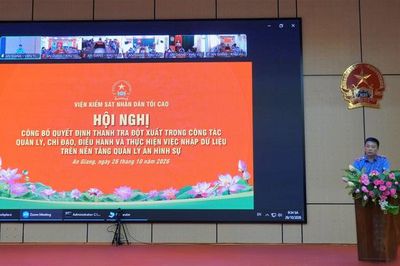 Thanh tra đột xuất việc nhập dữ liệu quản lý án hình sự tại VKSND tỉnh An Giang