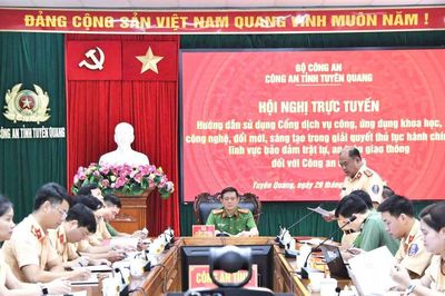 Tuyên Quang: Tập huấn nghiệp vụ dịch vụ công cho Công an cấp xã