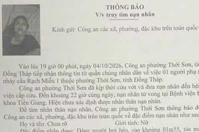 Công an Đồng Tháp tìm nhân thân người phụ nữ nhảy cầu Rạch Miễu