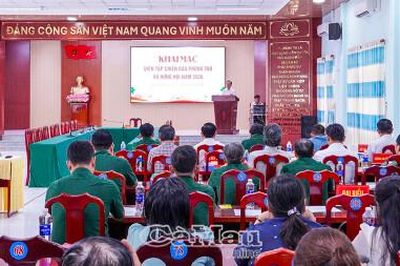 Xã Hưng Hội và xã Cái Nước khai mạc diễn tập chiến đấu phòng thủ