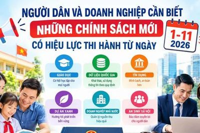 Người dân và doanh nghiệp cần biết những chính sách mới có hiệu lực từ ngày 1-11