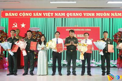 Công bố quyết định thành lập Đảng bộ Quân sự phường Hòa Cường