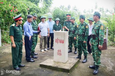 Ban Chỉ đạo công tác biên giới khảo sát hệ thống cột mốc biên giới trên địa bàn xã Hưng Phước