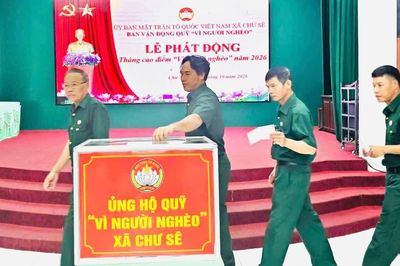 Chư Sê vận động ủng hộ Quỹ "Vì người nghèo” năm 2026