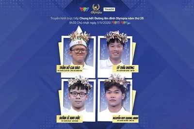 8h30 ngày 1-11: Truyền hình trực tiếp Chung kết Đường lên đỉnh Olympia 2026
