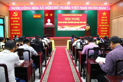 Phường Phan Rang tuyên truyền, phổ biến giáo dục pháp luật cho 100 đại biểu