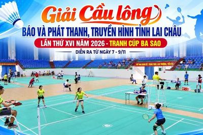 Giải Cầu lông Báo và Phát thanh, Truyền hình tỉnh Lai Châu lần thứ XVI năm 2026 - Tranh Cúp Ba Sao diễn ra từ ngày 7-9/11