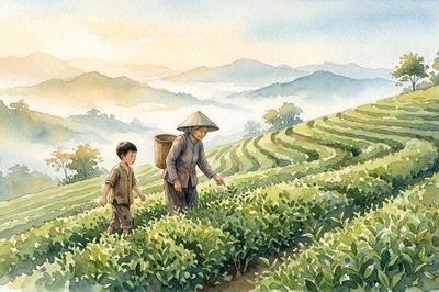Đồi chè ở lại