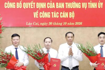 Ban Thường vụ Tỉnh ủy công bố các quyết định về công tác cán bộ