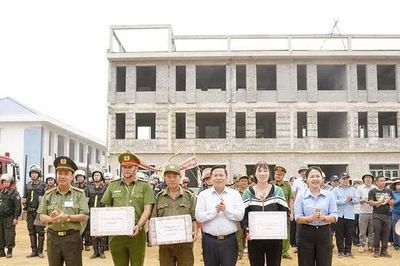 Phường Tân Hòa diễn tập chiến đấu phòng thủ năm 2026