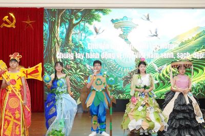 Học sinh Thái Nguyên lan tỏa thông điệp sống xanh