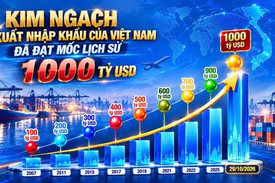 Kim ngạch xuất nhập khẩu Việt Nam đạt mốc lịch sử 1.000 tỷ USD
