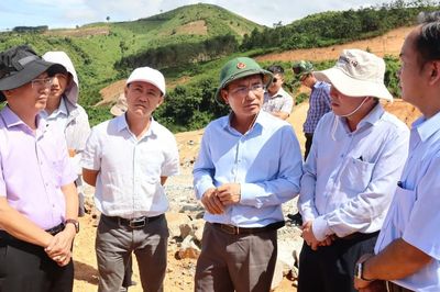 Quảng Ngãi đẩy nhanh tiến độ các dự án hạ tầng khu vực phía Tây