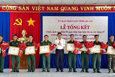Quân đội, công an góp hơn 77.000 ngày công xây trường học vùng biên Gia Lai