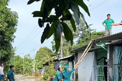 An Giang: Mưa giông làm sập, tốc mái 87 căn nhà