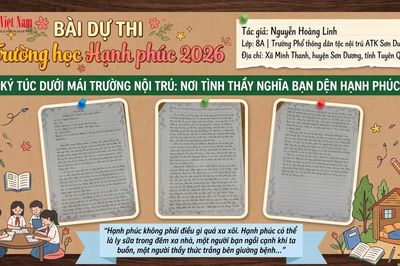 Ký túc dưới mái trường nội trú: nơi tình thầy nghĩa bạn dệt nên hạnh phúc