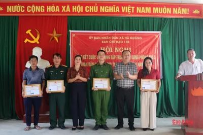 Xã Hà Quảng tổng kết phong trào 'Toàn dân bảo vệ an ninh Tổ quốc' tại xóm Pác Táng