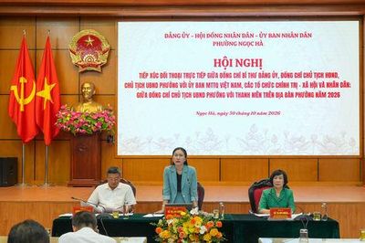 Lãnh đạo phường Ngọc Hà đối thoại, giải quyết kiến nghị từ cơ sở