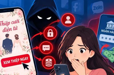 [INFOGRAPHIC] Cảnh giác thủ đoạn gửi thiệp cưới điện tử để chiếm đoạt tiền