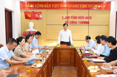 Phó Chủ tịch Thường trực UBND tỉnh Lò Văn Cương làm việc với Sở Công Thương