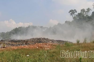 Khắc phục, xử lý tồn tại khu vực bãi rác tạm núi Bông