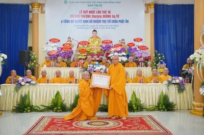 Đồng Tháp: Lễ húy nhật Hòa thượng Thích Hoằng Từ và công bố quyết định bổ nhiệm trụ trì chùa Phật Ân