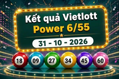 Vietlott 31/10 - Kết quả xổ số Vietlott Power 6/55 ngày 31 tháng 10