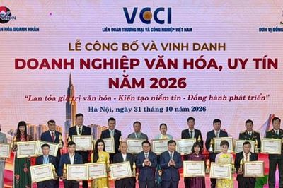 VCCI vinh danh 100 doanh nghiệp văn hóa, uy tín năm 2026
