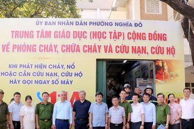 Phường Nghĩa Đô đưa kỹ năng phòng cháy, chữa cháy vào đời sống
