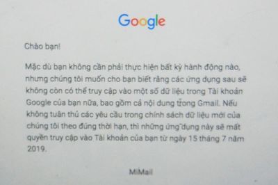 Người dùng Xiaomi ở Việt Nam bị Google chặn ứng dụng Gmail?
