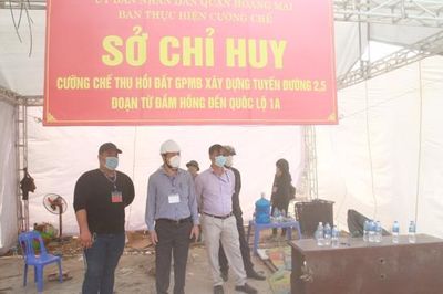 Cưỡng chế, giải phóng 2.900m2 thuộc Dự án đường Vành đai 2,5