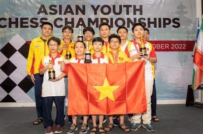 Cờ vua Việt Nam dẫn đầu giải trẻ châu Á 2022