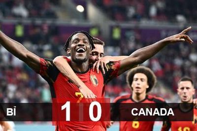 Kết quả Bỉ 1-0 Canada: Nhọc nhằn giành 3 điểm