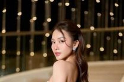 Diễn viên Khả Ngân sang chảnh, tỏa sáng trong thiết kế đầm dạ hội