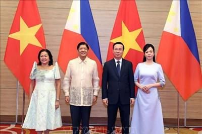 Chủ tịch nước Võ Văn Thưởng chủ trì chiêu đãi trọng thể Tổng thống Philippines