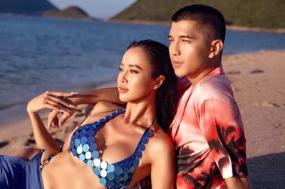 Cường Seven và Vũ Ngọc Anh kỷ niệm một năm cưới