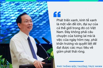 Phó Thống đốc Thường trực Đào Minh Tú: Chuyển đổi xanh không phải là câu chuyện của tương lai