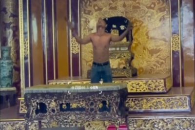 Người đàn ông vượt rào, phá hỏng bảo vật Quốc gia ngai vàng nhà Nguyễn