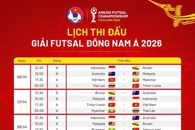 Giải vô địch futsal Đông Nam Á 2026 điều chỉnh lịch thi đấu sau khi Campuchia rút lui