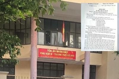 TAND Khu vực 9, TP Hà Nội xét xử vụ án dân sự 'Tranh chấp quyền sử dụng đất'