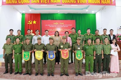 Xã Tháp Mười đoạt giải Nhất Hội thi Lực lượng tham gia bảo vệ an ninh, trật tự ở cơ sở giỏi - Cụm thi số 6