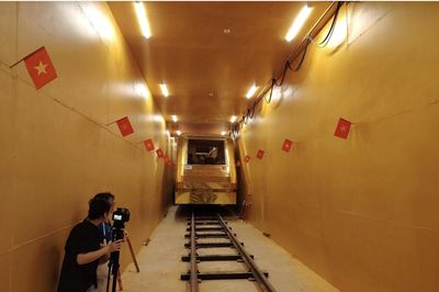 Hoàn thiện hầm metro thử nghiệm dài 70m chỉ trong 2 tuần