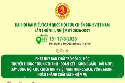 Đại hội đại biểu toàn quốc Hội Cựu chiến binh Việt Nam lần thứ VIII, nhiệm kỳ 2026-2031