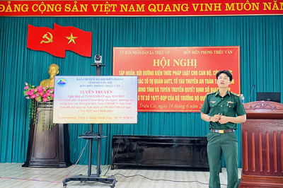 Nâng cao nhận thức pháp luật cho các tổ tự quản biên giới biển