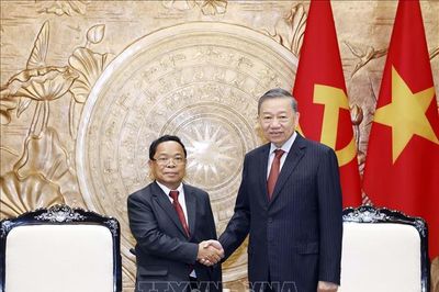 Tổng Bí thư, Chủ tịch nước Tô Lâm tiếp Phó Thủ tướng, Bộ trưởng Tư pháp Lào