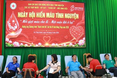 Tiếp nhận 210 đơn vị máu từ Ngày hội Hiến máu tình nguyện