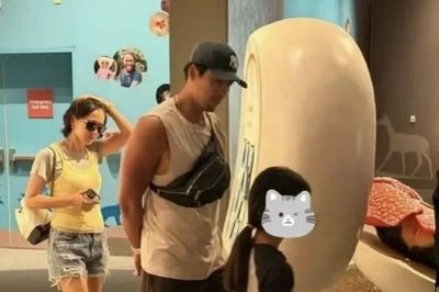 Bin Jin tận hưởng chuyến đi Disneyland cùng con trai