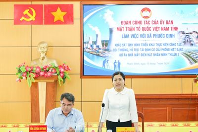 Ủy ban MTTQ Việt Nam tỉnh Khánh Hòa tăng cường tạo đồng thuận thực hiện Dự án Nhà máy Điện hạt nhân Ninh Thuận 1